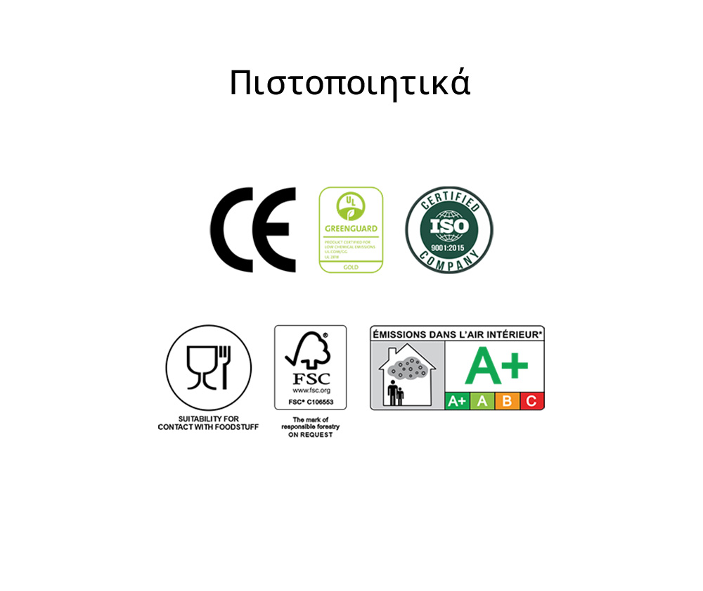 Πιστοποιήσεις Massif HPL CompactTop