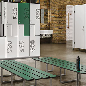 F0202 Διαχωριστικό WC ELCUBE HPL Full Height Formica Matte58 Ερμάρια & Πάγκοι Αποδυτηρίων