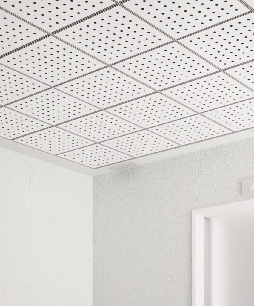 Acoustic System Interior Design Fantoni Round Perforation Ceiling