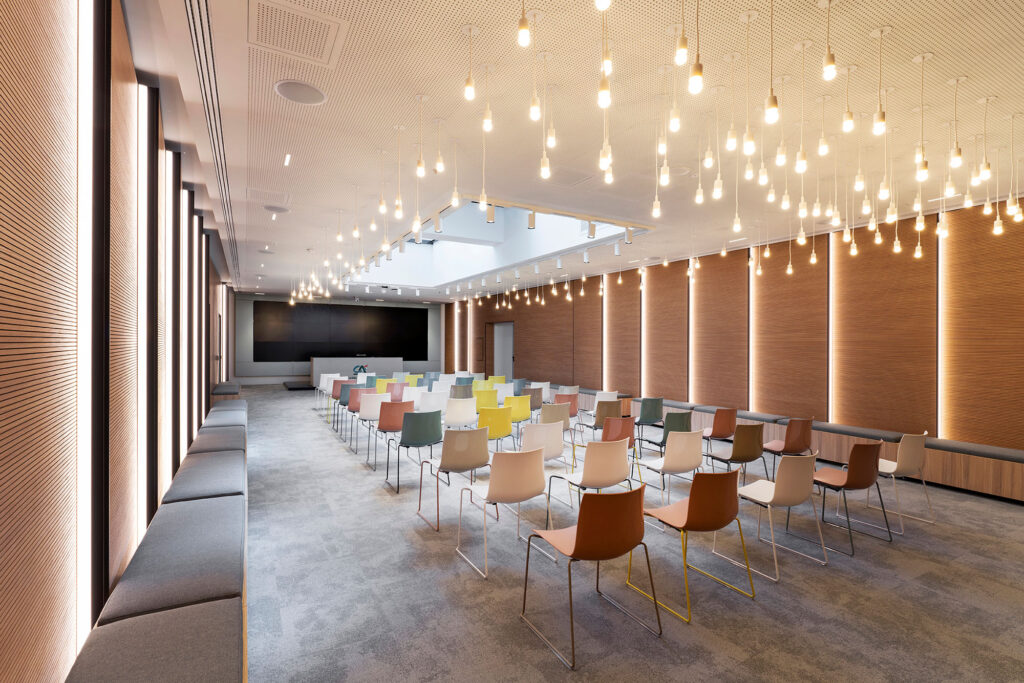 Acoustic System Office Design Fantoni Ceiling Grooved b