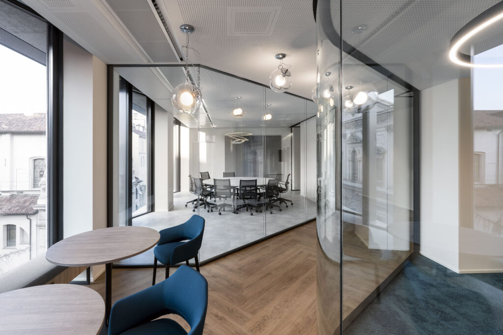 Acoustic System Office Design Fantoni Ceiling Grooved d