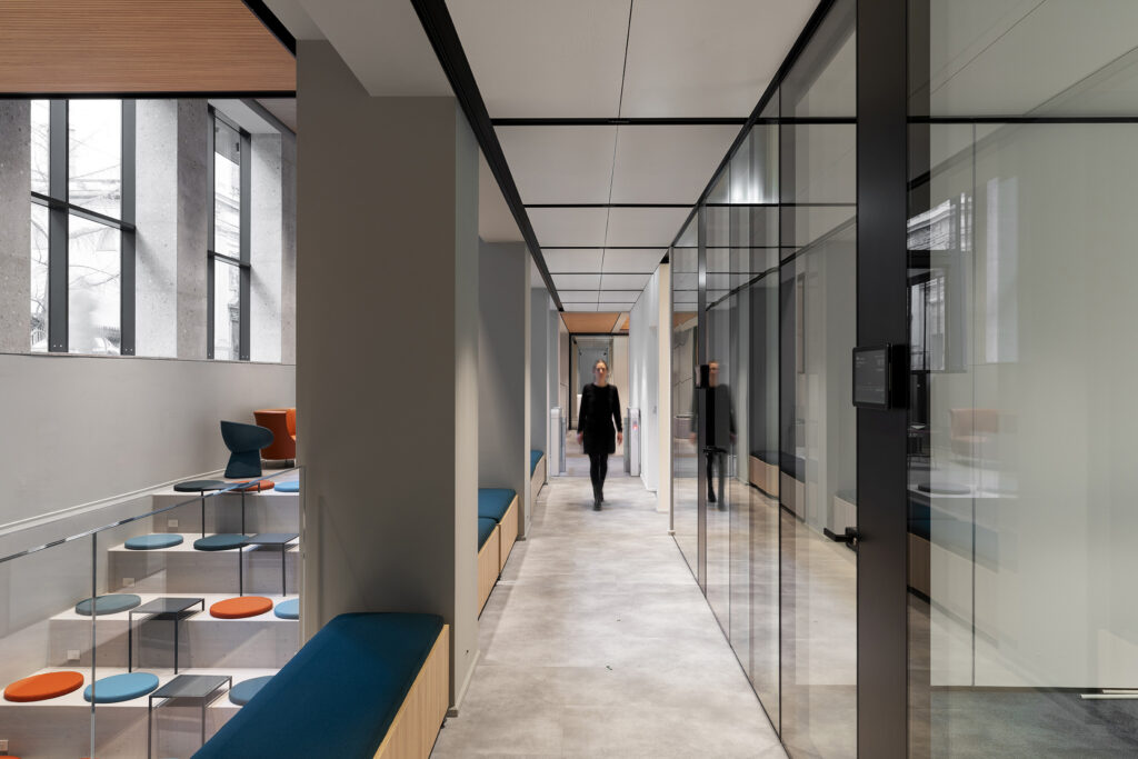 Acoustic System Office Design Fantoni Ceiling Grooved e