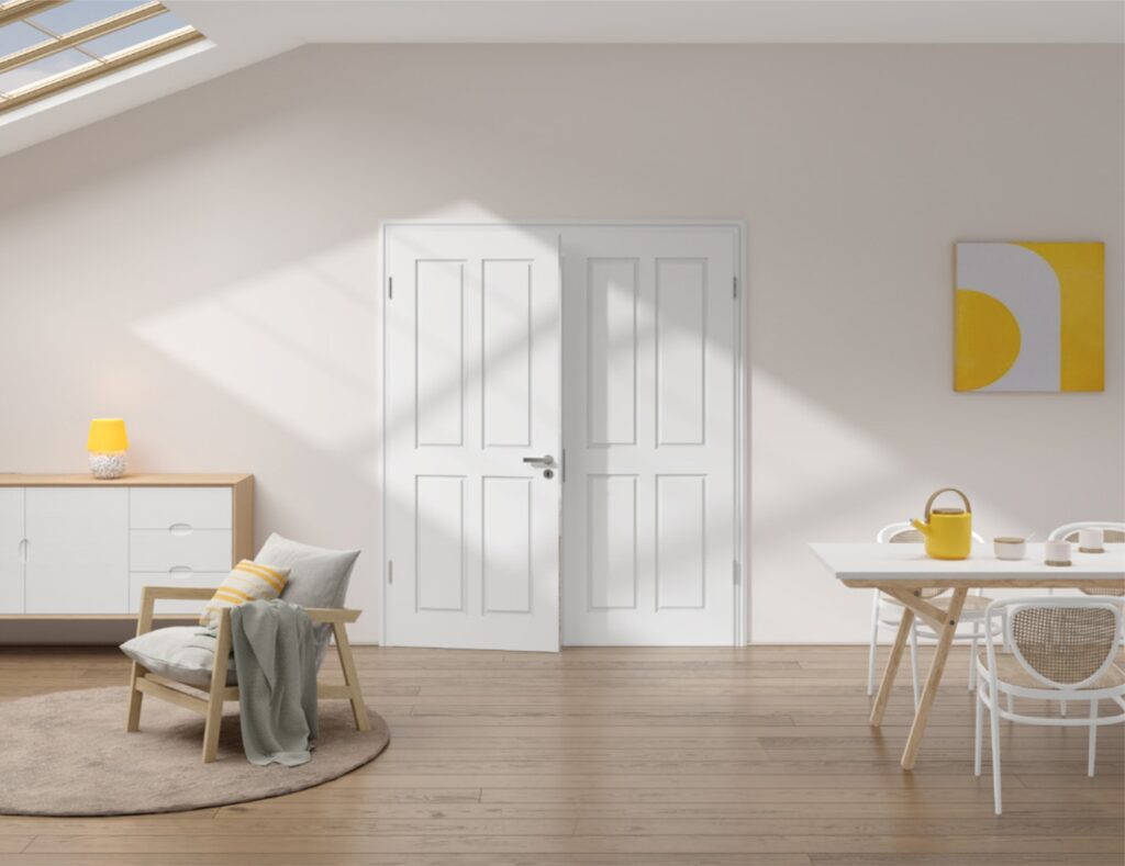 Door Design Interior Westag Provence Type 4004 double leaf in Westalack Premium Arctic White