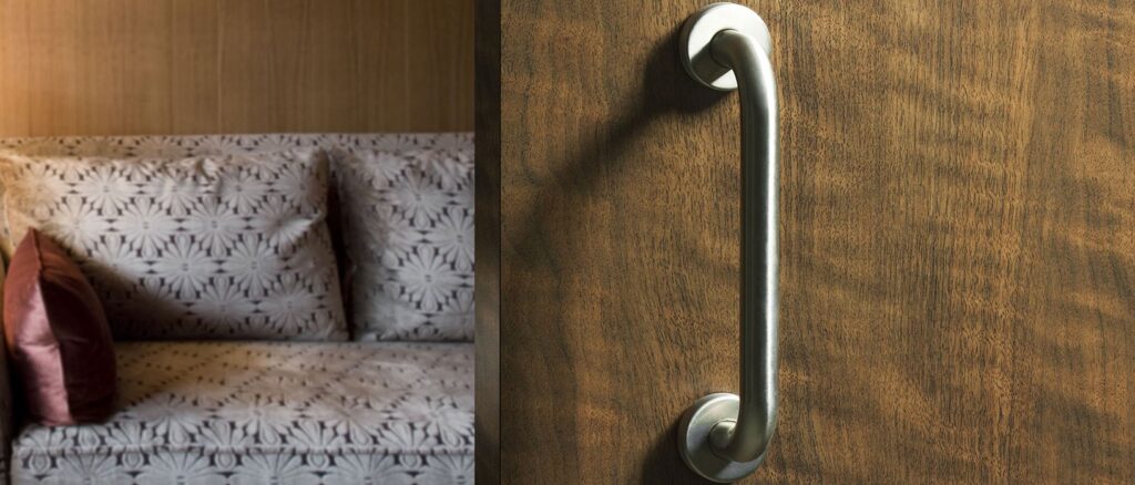 Doors Design Hospitality Sector Formica H.P.L. Mocca Firmwood