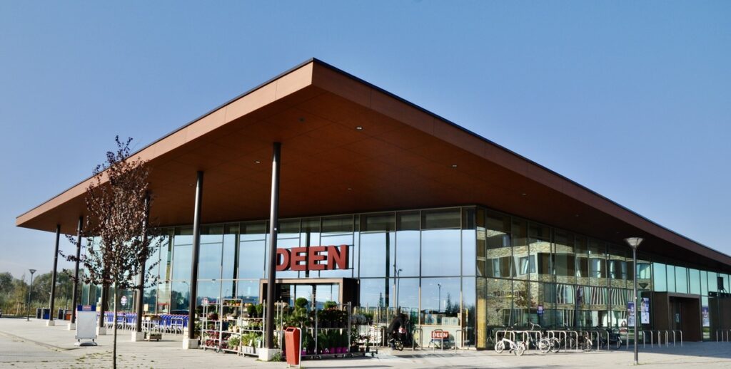 Exterior Commercial Facade Trespa Meteon Compact Deen Supermarket Lelystad 08