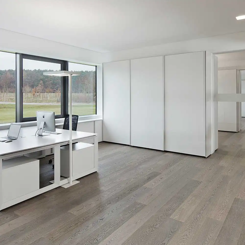 Flooring Admonter Office Design Eiche grey stark gebuerstet natur geoelt classic Berschneider Berschneider Buero Haendlmaier Deutschland 4 2