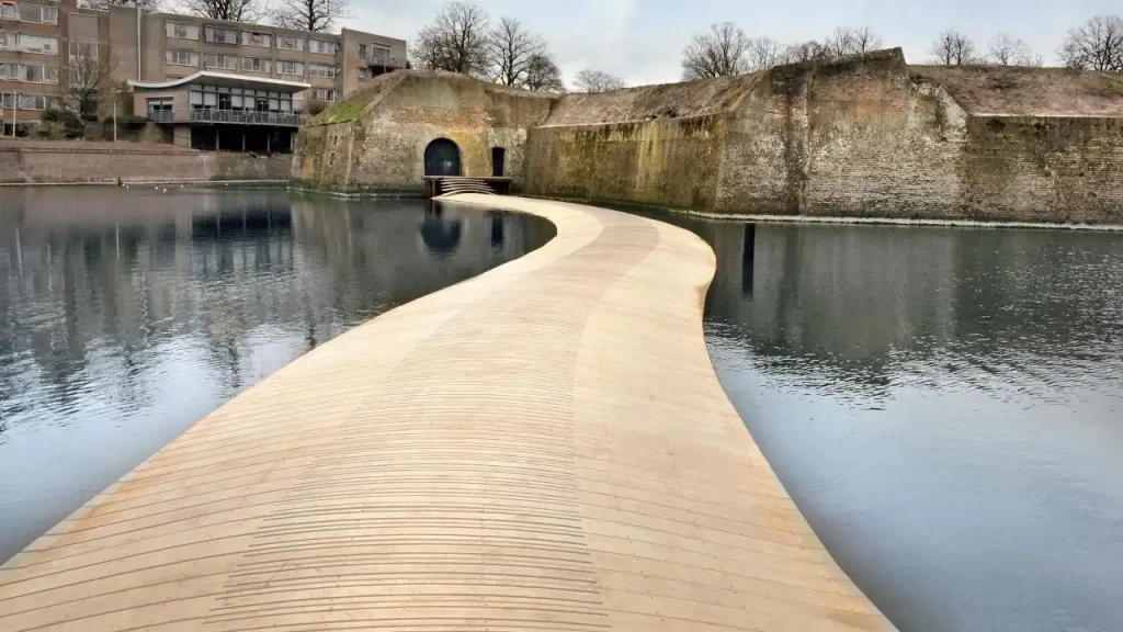 Flooring Exterior DesignDecking Accoya Wood Floating Bridge the Netherlands