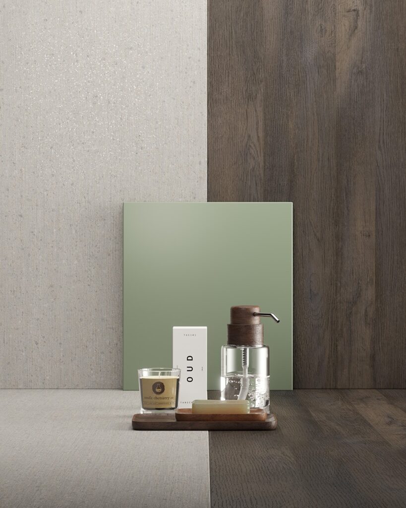 MoodBoard H.P.L. Arpa Oya 3478 Nyame 4629 Verde Celadon 0776
