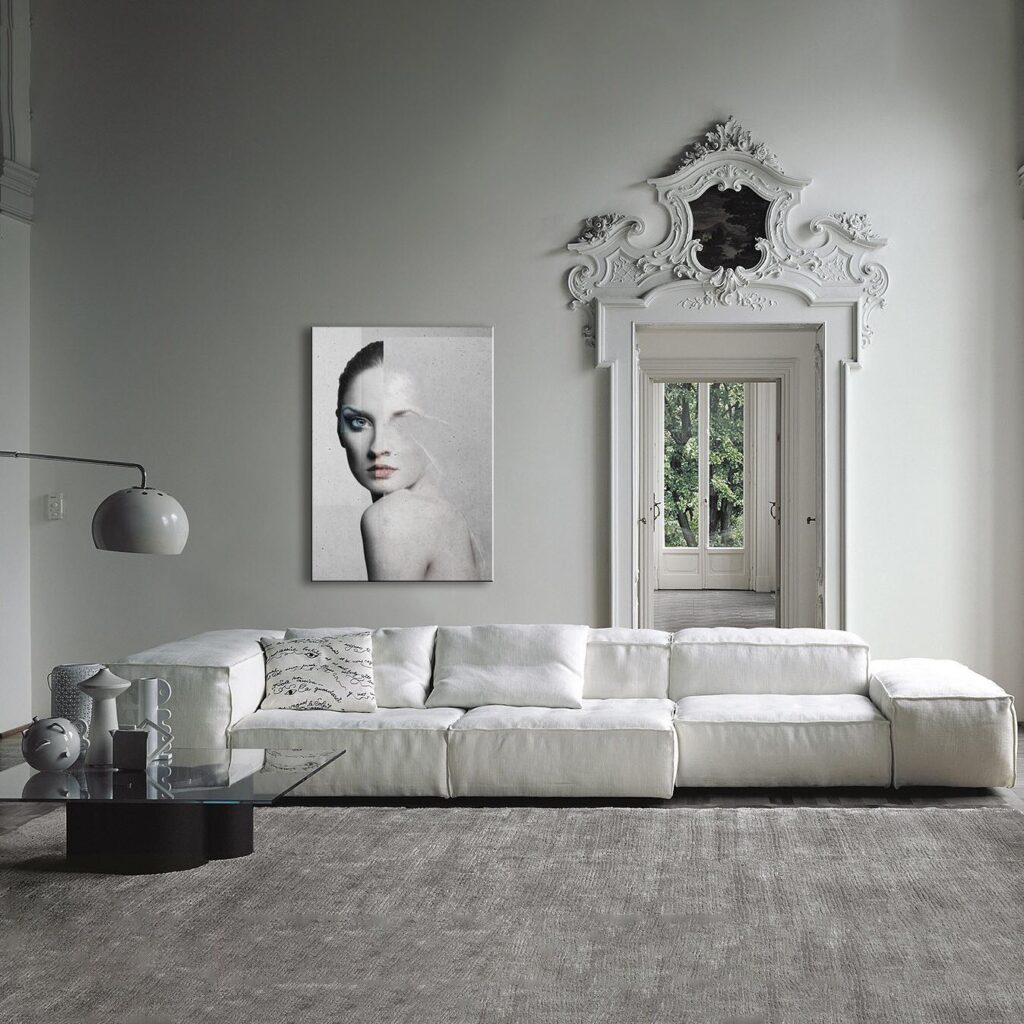 Wall Cladding Interior Design CNC Cemento Effect Enviromently Friendly c