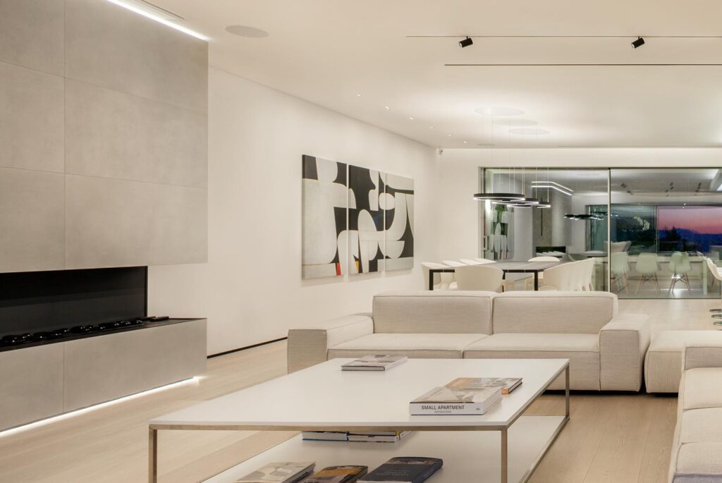 Wall Cladding Interior Design Fireplace CNC Cemento Effect Enviromently Friendly
