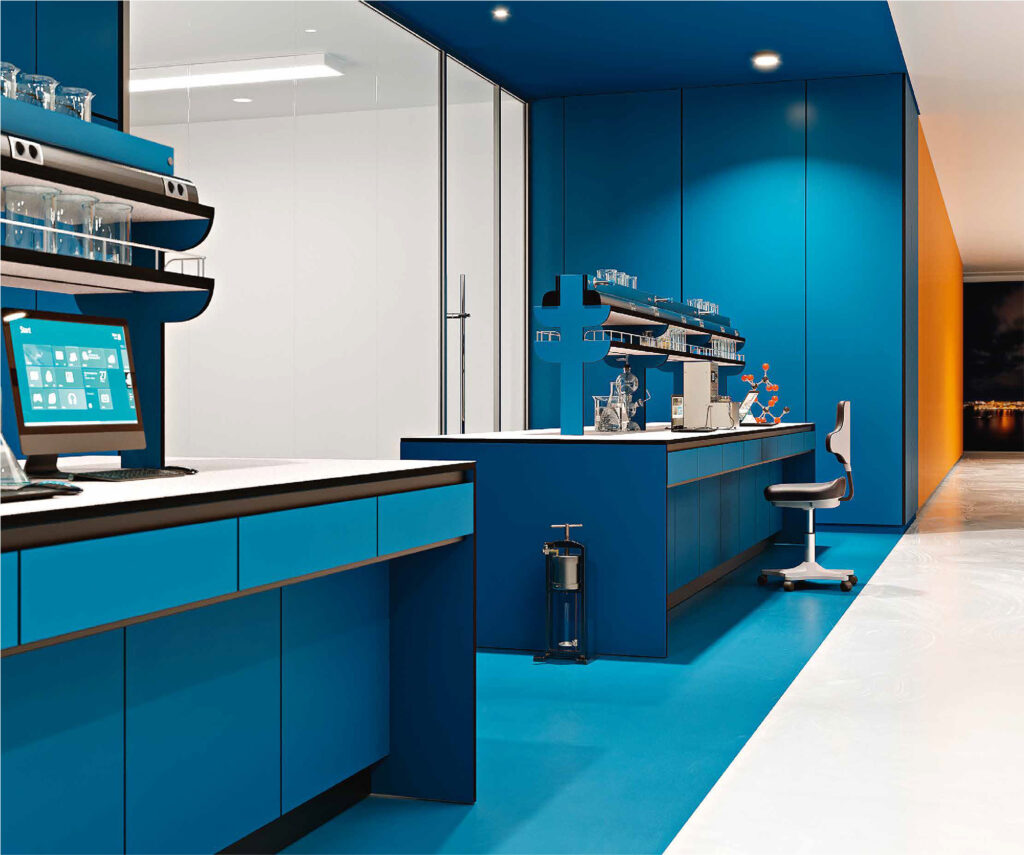Wall Cladding Laboratory Sector Trespa Toplab Vertical Compact H.P.L