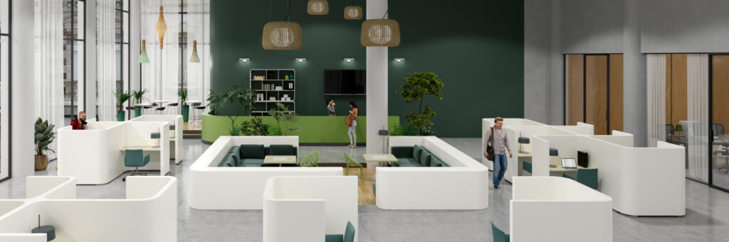 Wall Cladding Office Design Open Space Getacore Solid Surface