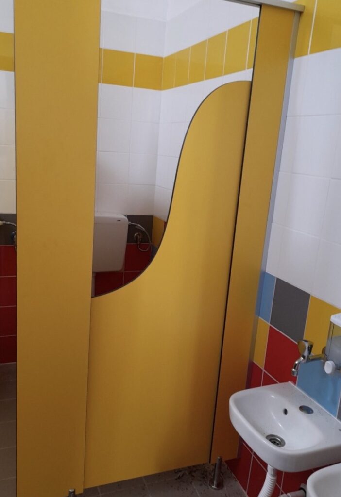 Wet Areas Education SectorCubicle System Formica H.P.L. Kindengarden Eltop Project Faliro Greece b