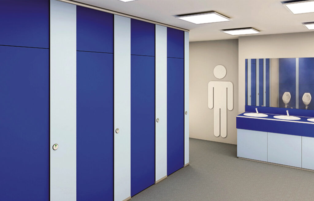 Wet Areas Education SectorWashroom Cubicles Locker Benches System Formica Compact H.P.L. boys