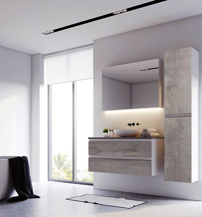 Wet Areas Home DesignBathroom H.P.L.ColorCore Compact Formica Concrete Formwood