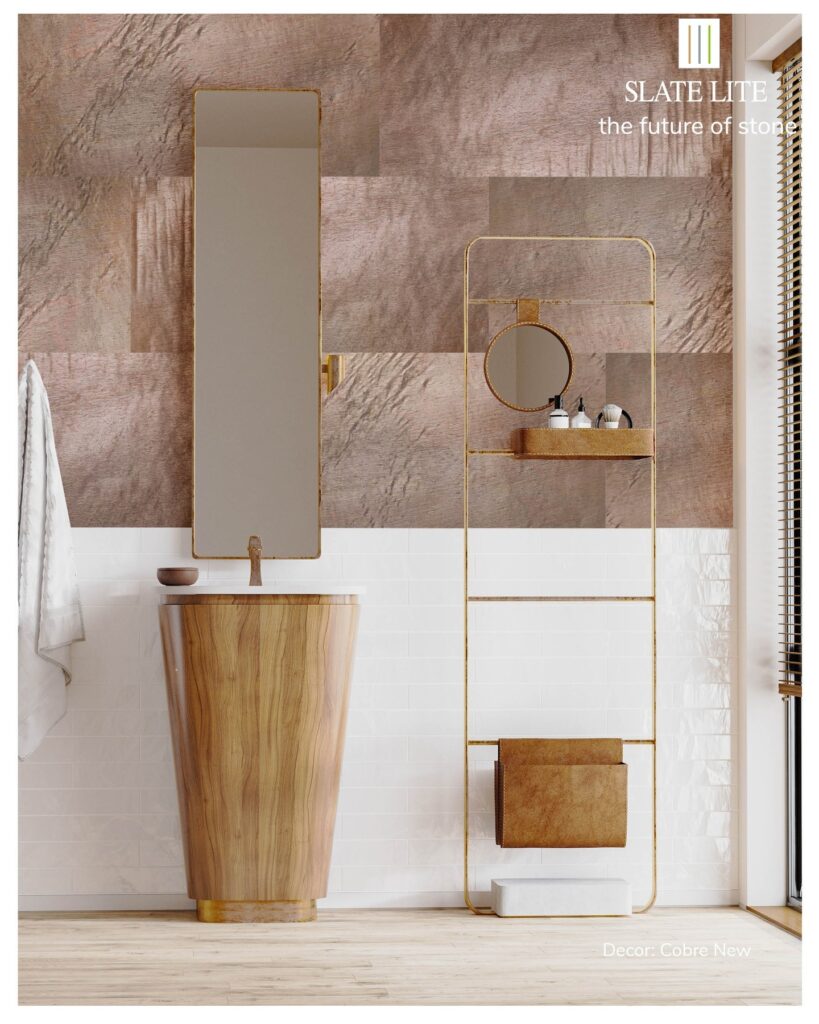 Wet Areas Hospitality Design ELBATH Wall Panelling slate Lite Thin Stone Veneer k