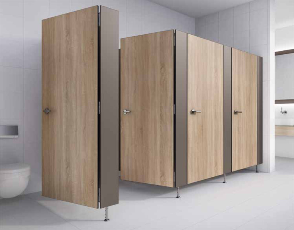 Wet Areas Washrooms Cubicle System Compact H.P.L. EGGER T3