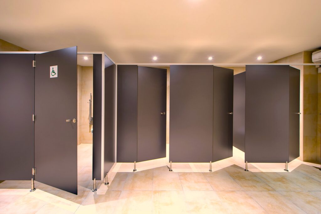 Wet Areas Washrooms Cubicle System Compact H.P.L. t