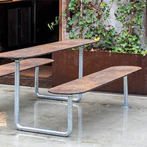 0066 Brown Exterior Floor Panel Podio Fundermax NH Hexa Στοιχεία Επίπλων Εξωτερικού ΧώρουFundermax